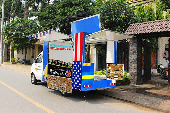 xe tải bán thức ăn nhanh food truck