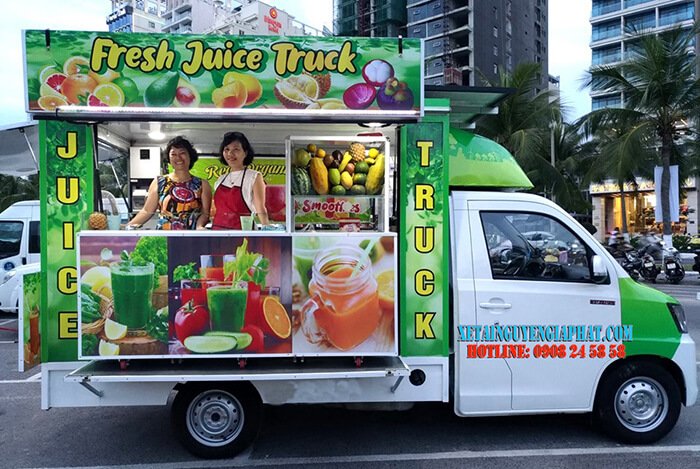 Xe tải bán nước trái cây juice truck