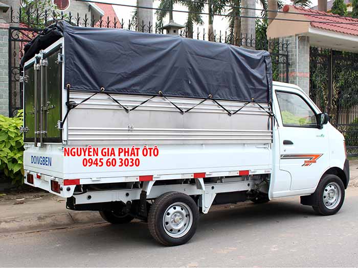 Xe tải dongben 870kg thùng kín