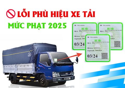 Lỗi phù hiệu xe tải và mức phạt 2025