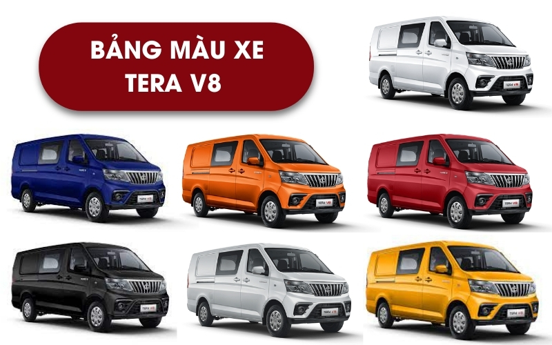 Phiên bản màu của xe tải van Tera V8