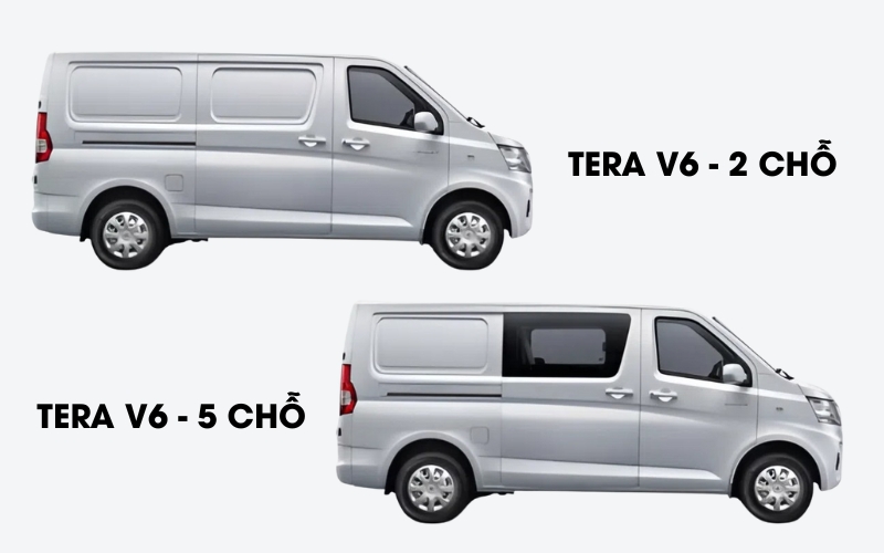 Tera V6 2 chỗ, 5 chỗ - Lựa chọn hàng đầu trong phân khúc minivan
