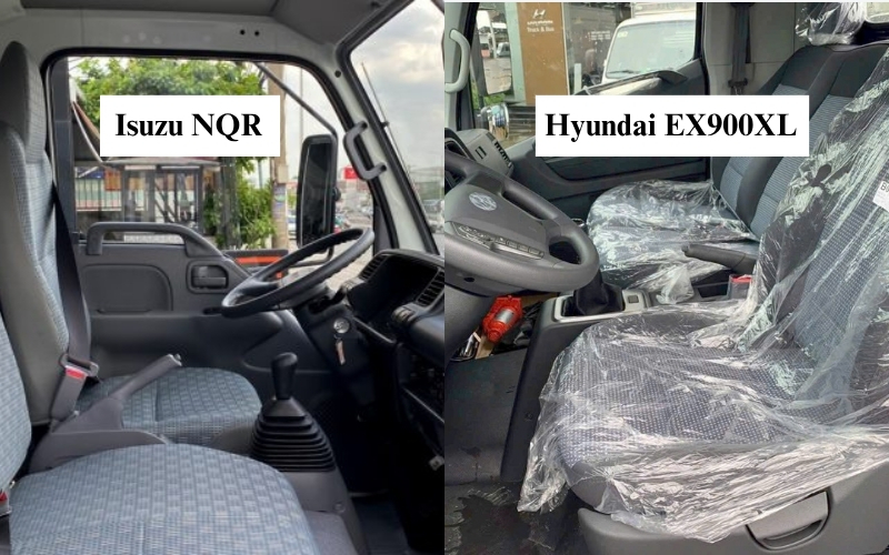 Nội thất Hyundai EX900XL và Isuzu NQR