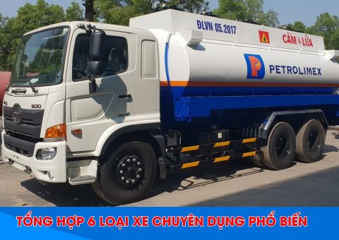 Tổng hợp 6 loại xe chuyên dụng phổ biến hiện nay