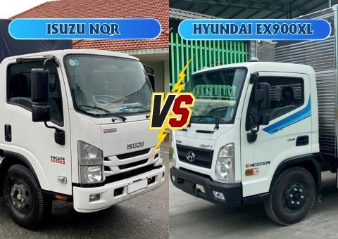 So sánh Hyundai EX900 và Isuzu NQR