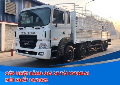 Cập nhật bảng giá xe tải Hyundai mới nhất 2025