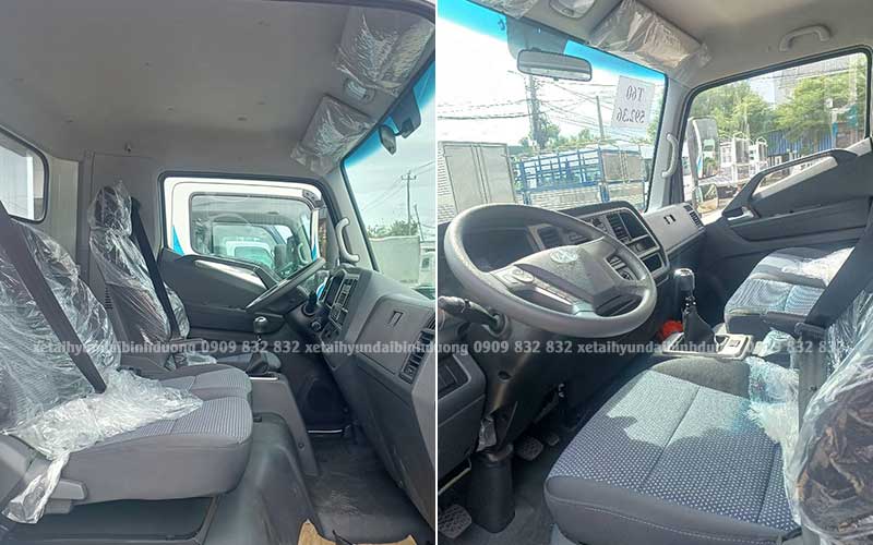 Nội thất xe tải Hyundai 7 tấn EX11 và EX8L