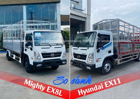 So sánh EX11 và EX8L - Xe tải 7 tấn Hyundai